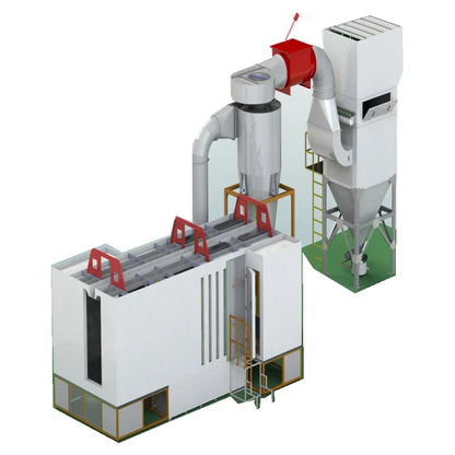 Electrostatic Automatic Powder Coating Line Complete Powder Coating System with Multi-cyclone