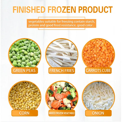 TCA automatic lettuce and vegetable washing and cutting production line machine for carrots  mushrooms