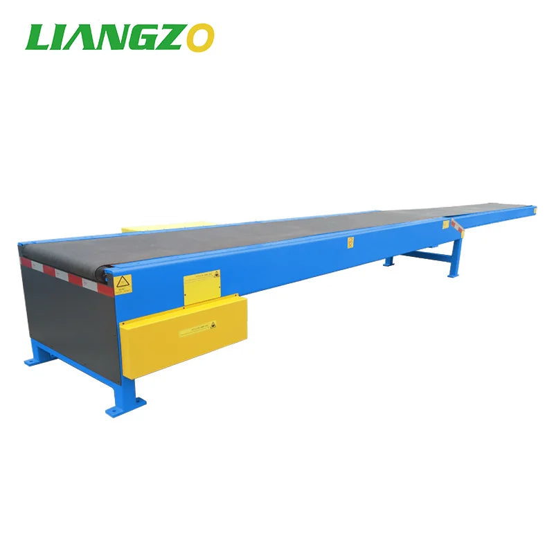LIANGZO Hot Sale Pvc Automatic Telescopic Belt Conveyor  For Loading And Unloading