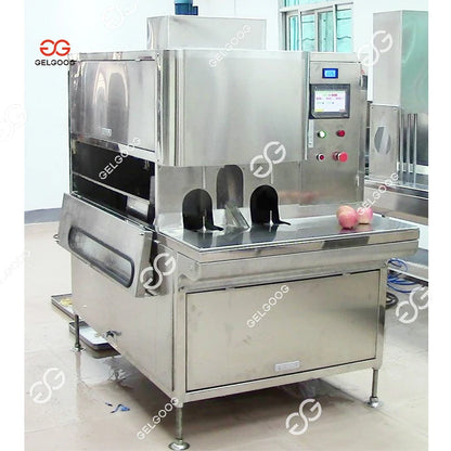 Automatic Fruit Mango Peeling And Slicing Cutting Machine Mango Peeler Electric Green Mango Peeling Machine