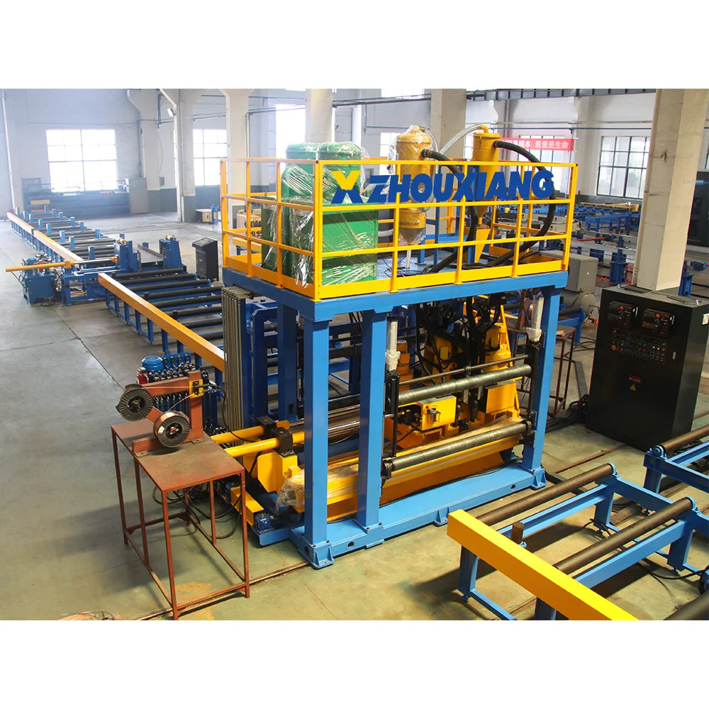 Automatic Steel Structure Heavy Duty PEB Beam Fabrication Machine I H Beam Production Line