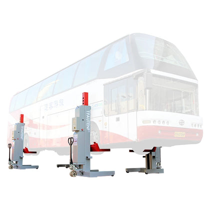 AUTENF ce 30 ton four columns commercial electrical hydraulic truck lift wireless type 4 post car lift bus lift