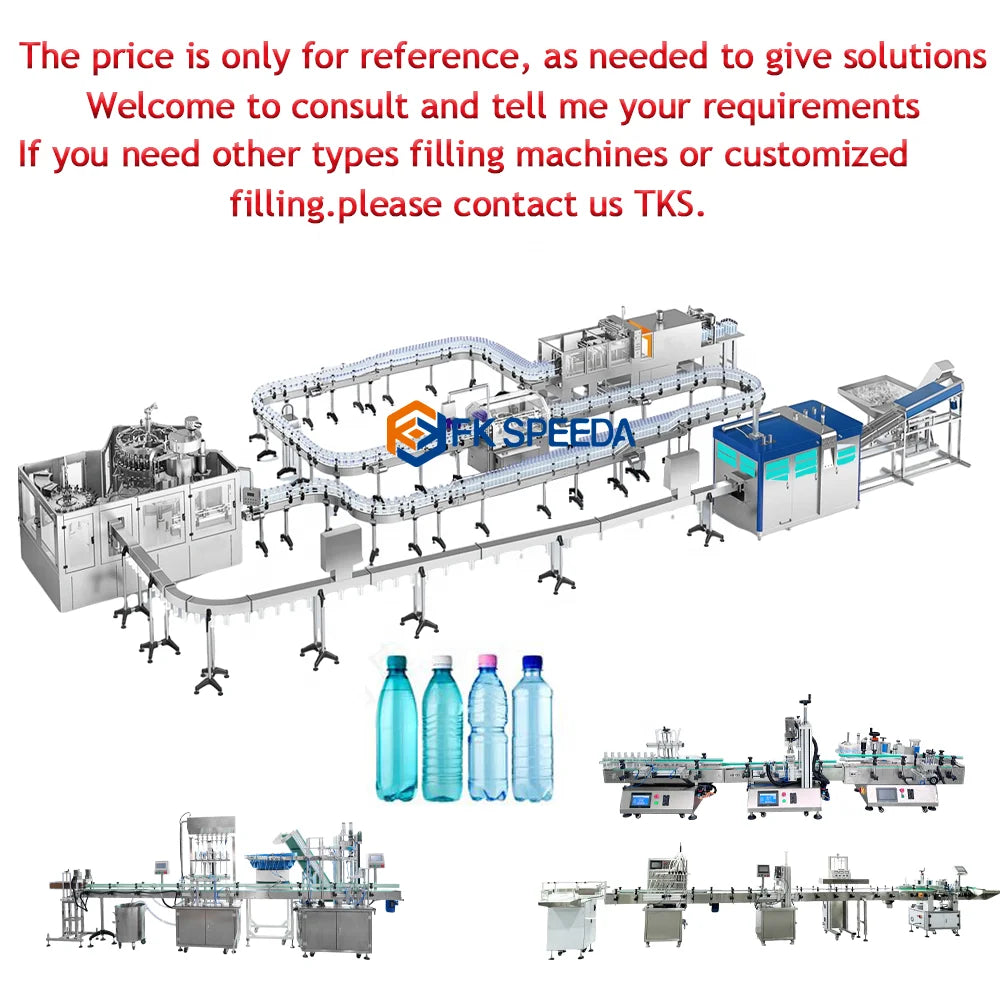 Hot Sale Full Complete Mini Mineral Water Bottling Plant Water Filling Machine For Water Production Line