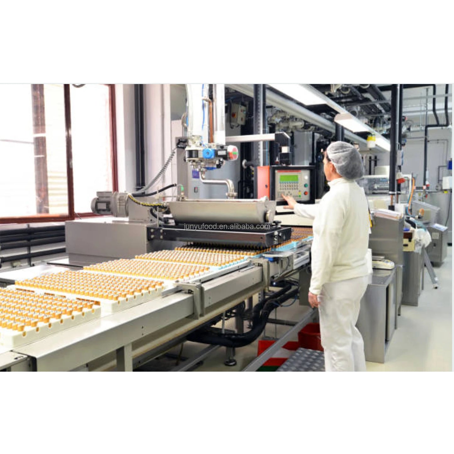 2023 Full Automatic Muffin Production Line Pastry Cake Making Cup Cake Production Line Machine