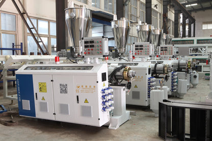 High performance twin screw extruder for plastic PVC pipe machine