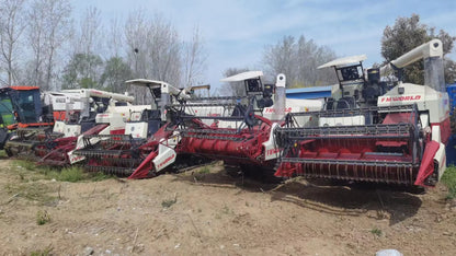 In stock 99% new Fmworld Ruilong Plus WorldBrand 4lz-6.0p Mini RiceSoybean Combine Harvester