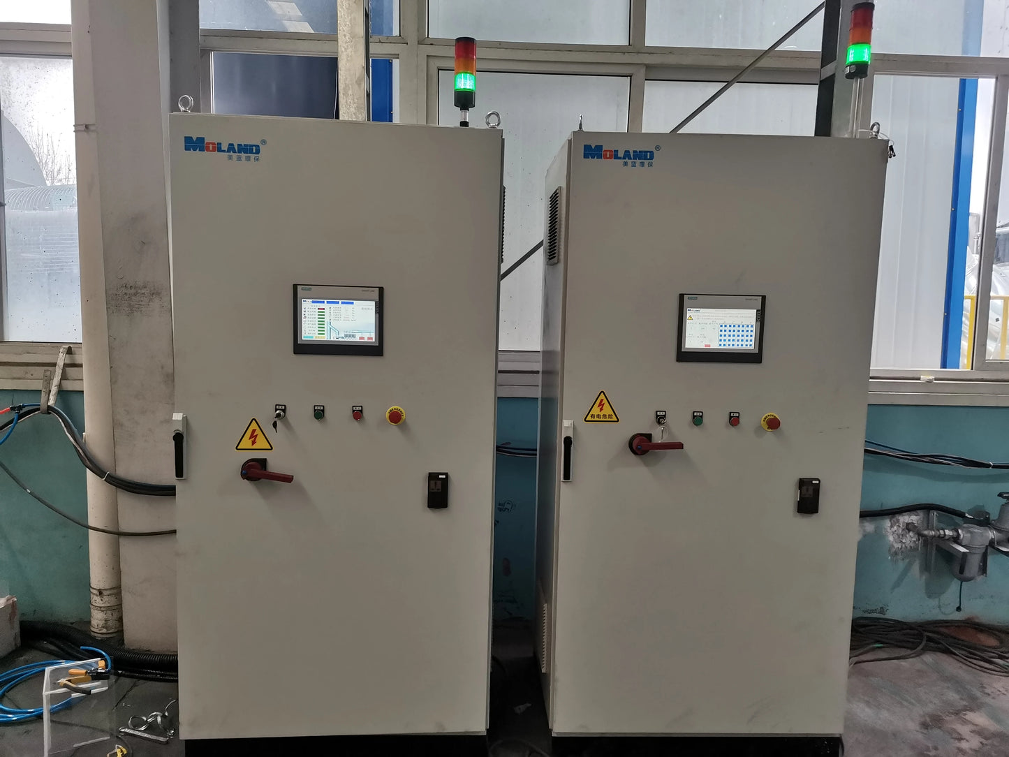 Large air volume fan duct custom central purification dust removal air filter system dust collector