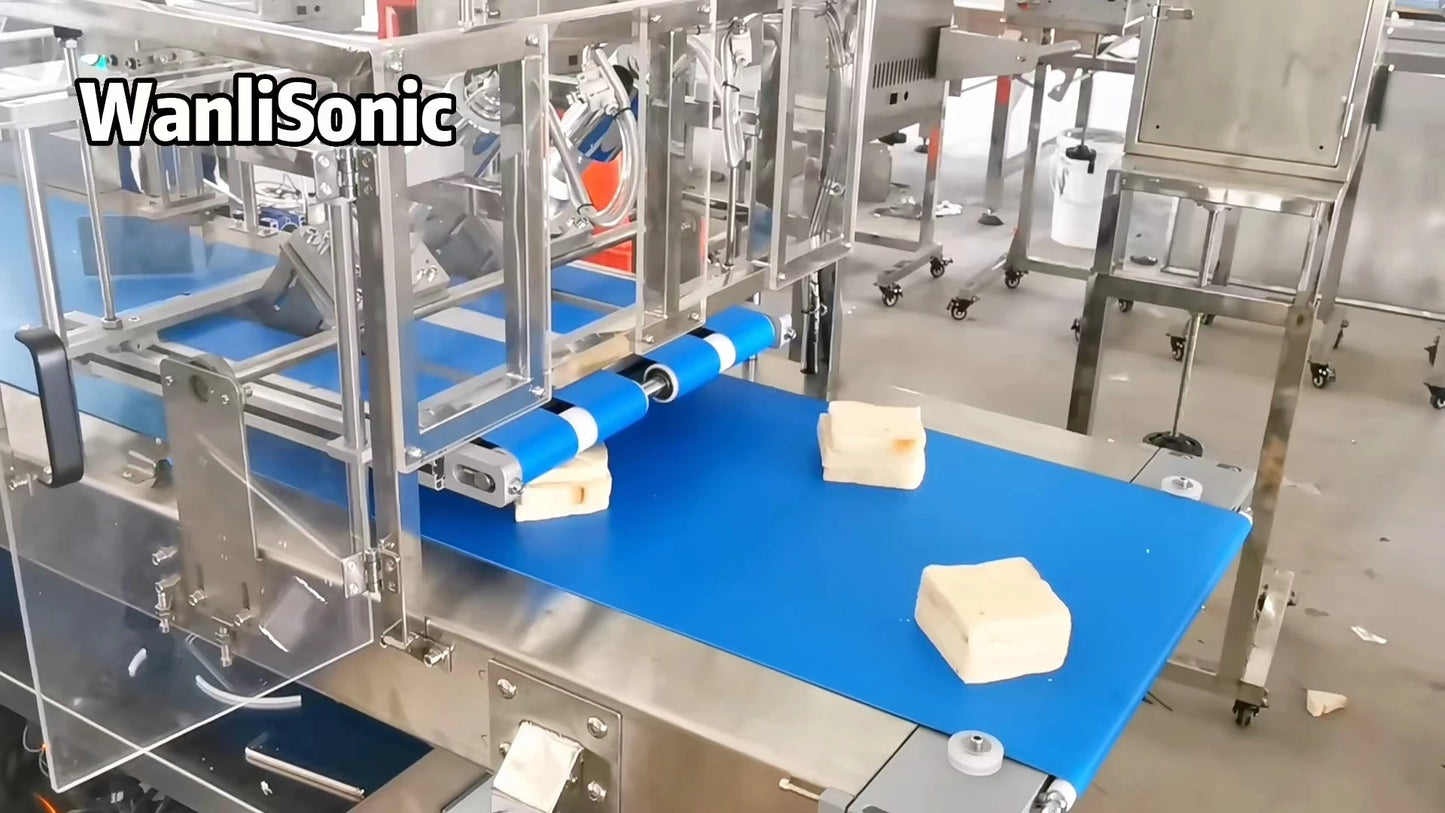 Automatic Ultrasonic sandwich two-row cutting machine cake cutting tools bread cutter