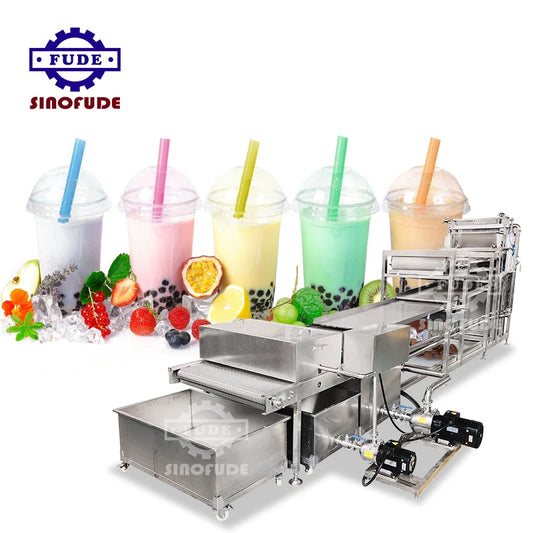 High Productivity fully automatic new design popping bursting jelly boba pearl making machine production line