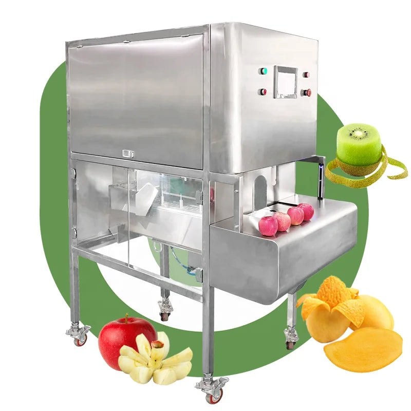 Industrial Automatic Pear Lemon Persimmon Dragon Fruit Orange Mango Slice Slicer Peeler Cut Peel Machine and Cut