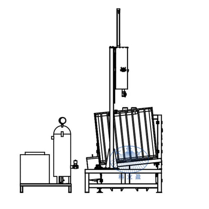 IBC cleaning equipment, semi-automatic tote blaster, ibc tote cleaner