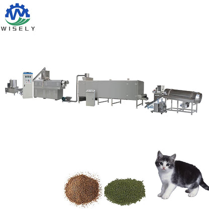 Fully Automatic Dog Food Pellet Extruders Feed Processing Machine Cat Dog Fish Food Pellet Making Machine