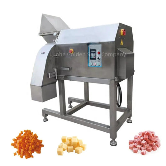 -10 degrees factory use heavy duty  Commercial Meat Cube Cutter for pet food /Meat Cube Cutting Machine/Frozen Meat Dicer Cuber