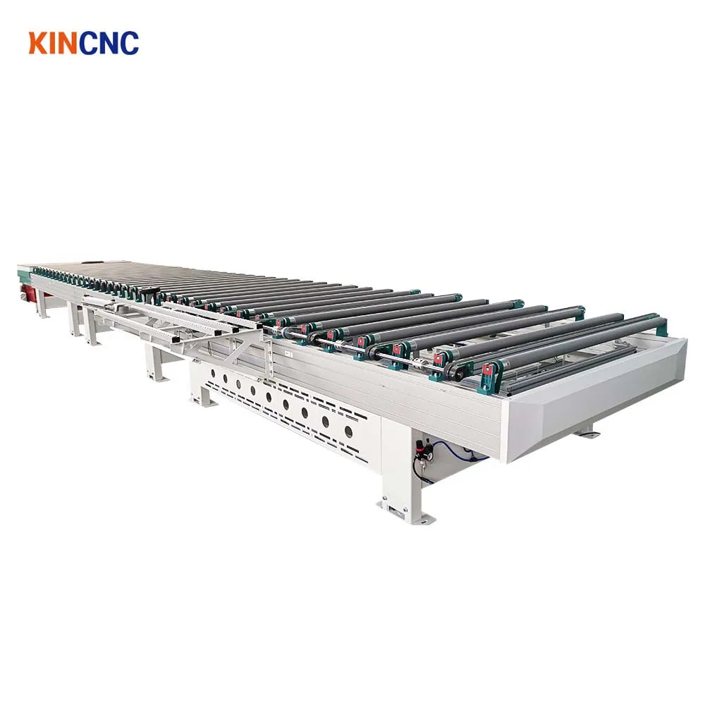 Automatic electric roller conveyors table roller edge bander conveyor system for edge banding machine line