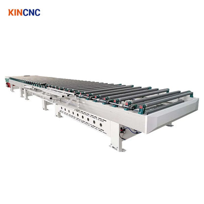 Automatic electric roller conveyors table roller edge bander conveyor system for edge banding machine line