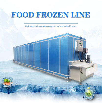 Industrial Frozen Fruits And Vegetable Processing Blast Tunnel Quick Freezer Tunnel Blast Freezer