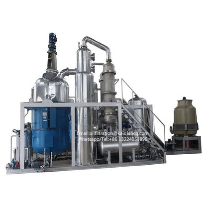 Waste Black Engine Oil Recycle Machine Refining Lube Oil To Heavy Base oil Plant