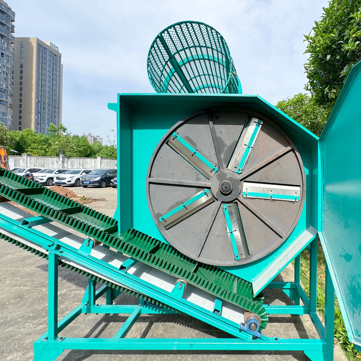 5 ton per hour Drum sand remover Cassava Slicer machine