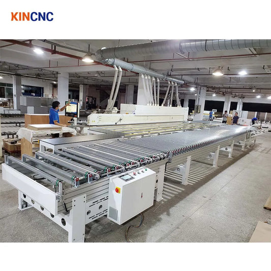 Automatic electric roller conveyors table roller edge bander conveyor system for edge banding machine line