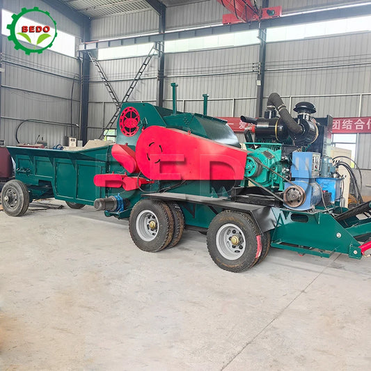 Factory Direct Sale  Forestry Building Waste Wood Tree Grinder Tractor Wood Chipper Shredder Tree Logs Cutting Machine