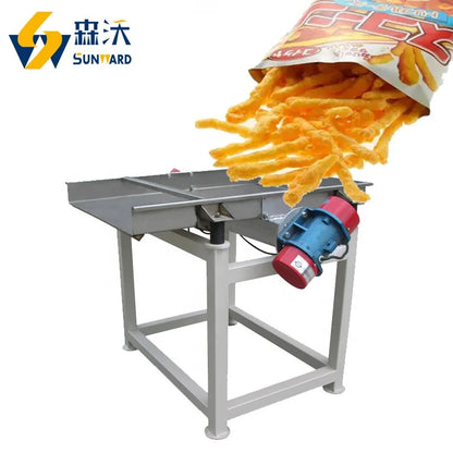 100-200 kg/h Small Output Fried Cheetos Fryer Snack Machine Curls Snack Flavoring System Processing Line