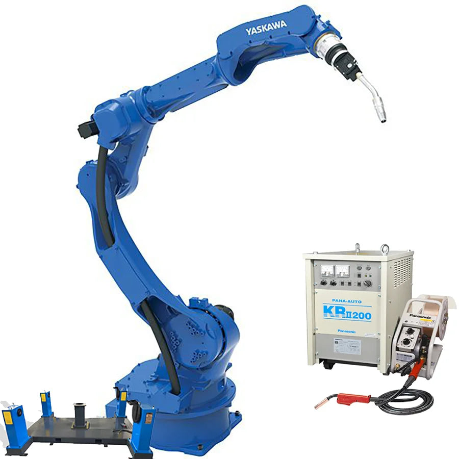 6 Axis Yaskawa Welding Robot Machine MA2010 With Robot Positioner And YD-500KR Welder CO2/MAG/MIG For Spot Welding Laser Welding