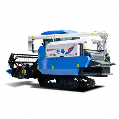 Agricultural Self-Propelled Crawler Type Rice Wheat Paddy Rice Grain Combine Harvester