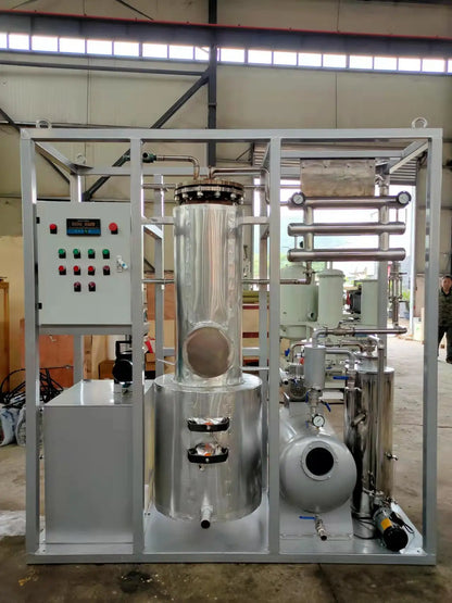 Plastics Pyrolysis Oil to Diesel Black Oil Distillation Plant Distillation Equipment For Crude Oil