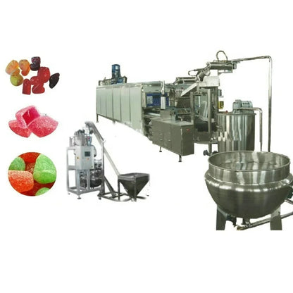 Automatic mini soft jelly gummy bear candy manufacturing making equipment machine