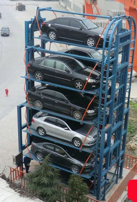 Mechanical Intelligent Rotary Parking Lot Lift System Vertical Multi-Storey Car Storage Motor-Driven Automatic Smart Parking