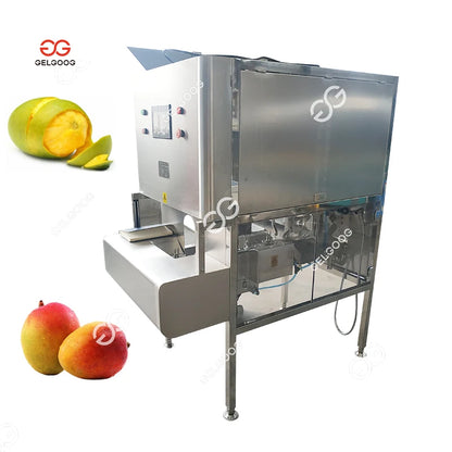 Automatic Fruit Mango Peeling And Slicing Cutting Machine Mango Peeler Electric Green Mango Peeling Machine