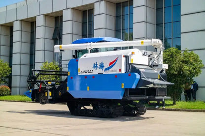 Agricultural Self-Propelled Crawler Type Rice Wheat Paddy Rice Grain Combine Harvester