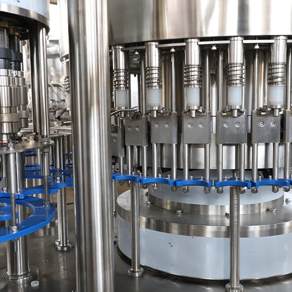 The complete water production line includes blowing/Water treatment/filling/labelling/wrapping machines