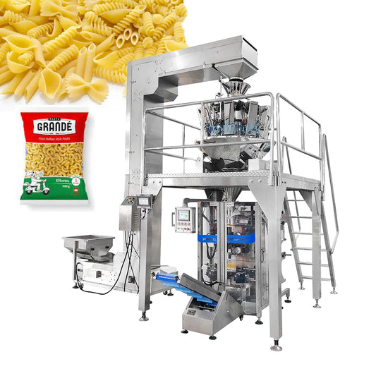 Automatic multihead weigher pasta bagging machine noodle weighing vertical pasta packaging machine 500g 1kg 2kg