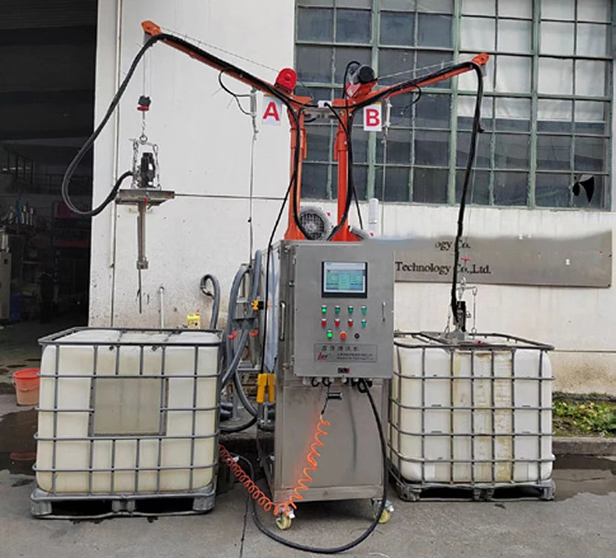 IBC cleaning equipment, semi-automatic tote blaster, ibc tote cleaner