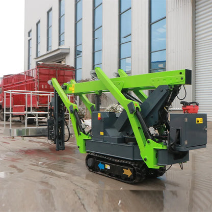 MORN 10m-16m hydraulic man lift spider towable boom lift spider elevator articulated tracked spider lift for aerial work