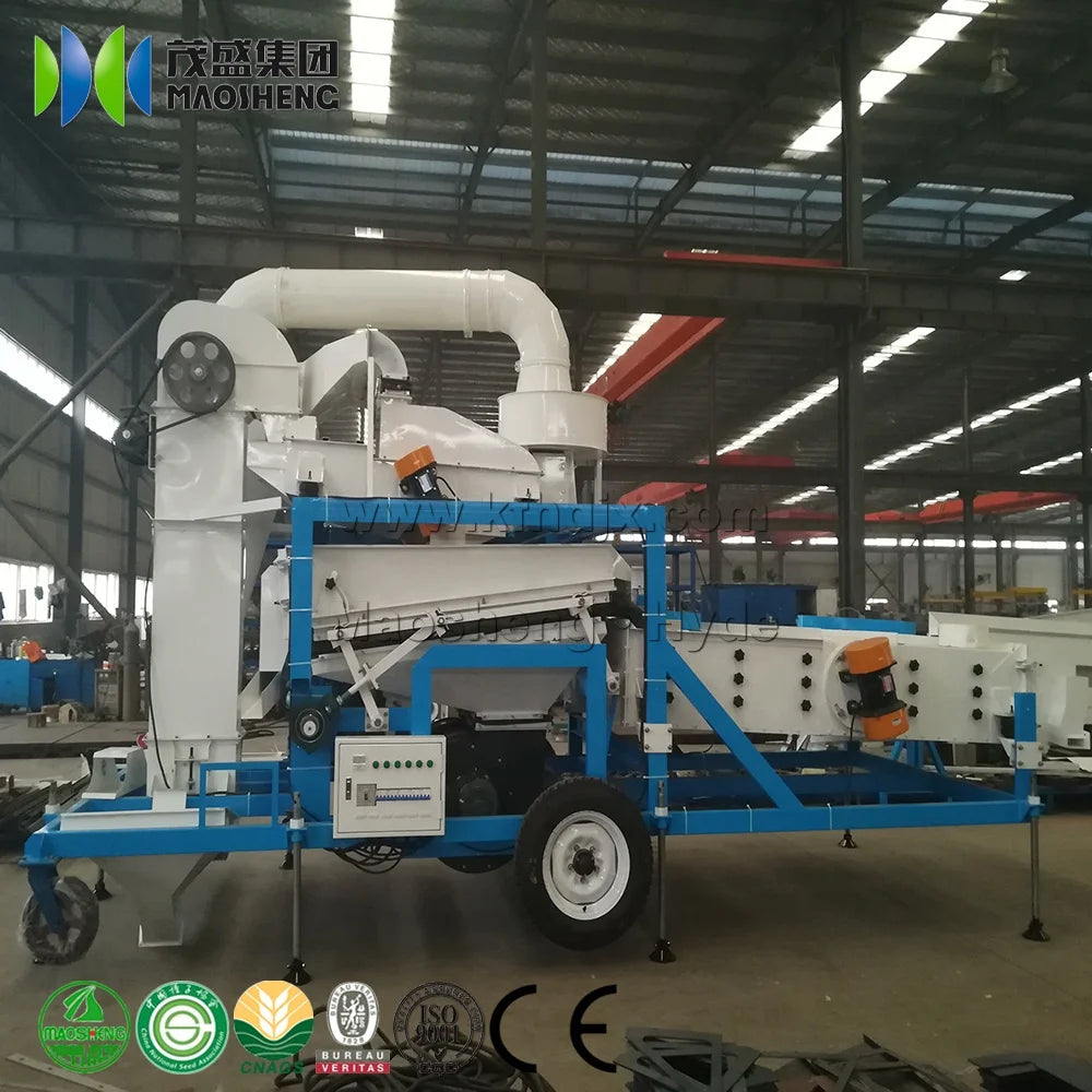 Combine Seed Cleaner Sesame Wheat Paddy Maize Corn Bean Selecting Cleaning Sorting Machine Gravity Separator