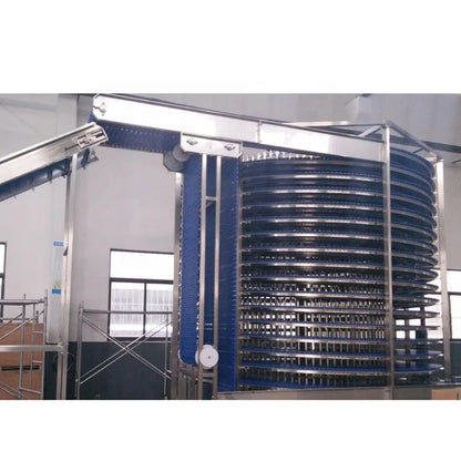 Spiral Cooling Conveyor System/Quick Frozen Bread Spiral Freezer Machine