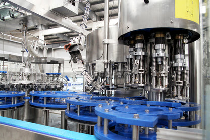 Fully automatic glass bottle washing filling capping packing machine