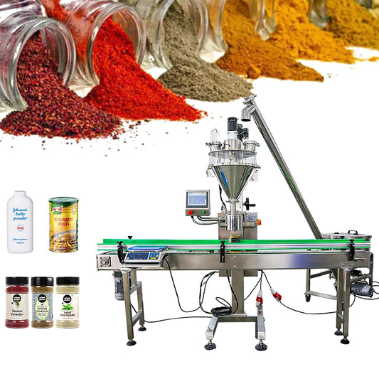 Automatic auger 1kg talcum powder filling machine in bottle