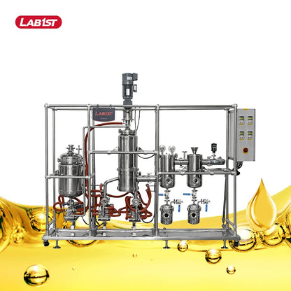 USA Best Seller Stainless Steel Short Path Wiped Film Evaporator with Best Chiller and Vacuum Pump
