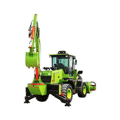 Free Shipping Bucket Loader Small Garden Tractor Hot Selling 4 Wheel Drive New Backhoe Loader Euro 5 Engine