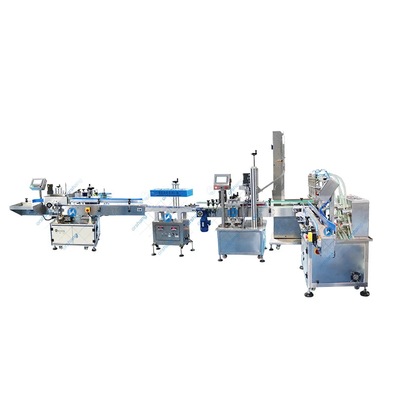 Automatic Bottling Production Line for Beverages and Juice for Vodka Wine round Can Liquid Filling Packaging