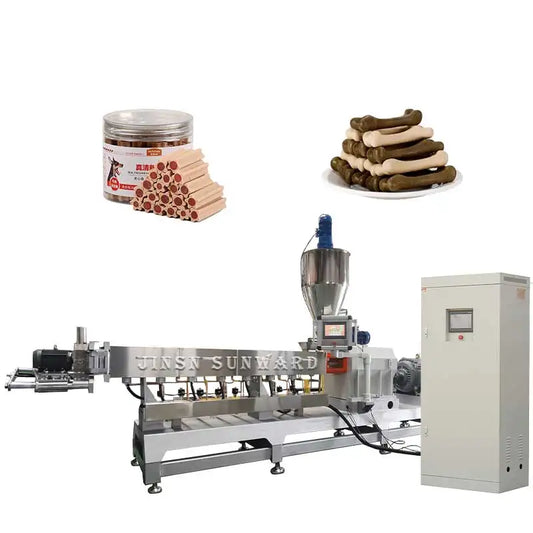 Pet Treats Food Extruder Sticks Food Making Machine Dog Chews Making Production Line Dog Teething Toy
