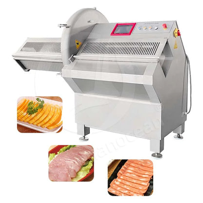 OCEAN Automatic Frozen Pork Belly Slice Machine Bacon Slicer Butcher Meat Steak Cut and Slice Machine