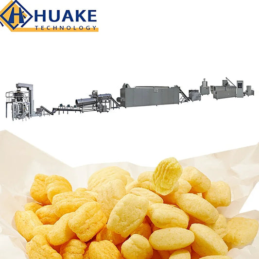 Snacks flakes food machine puff corn extruder snack food machinery extruder for snack food making machine