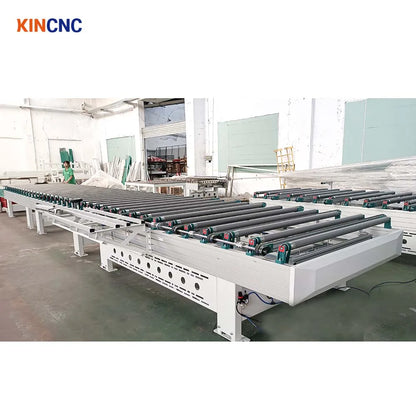Automatic electric roller conveyors table roller edge bander conveyor system for edge banding machine line