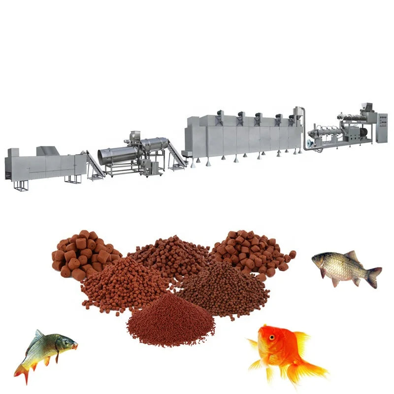 2000kg -3000kg/h Floating Fish Feed mill extruder machine special for dog food cat food fish food making with good service