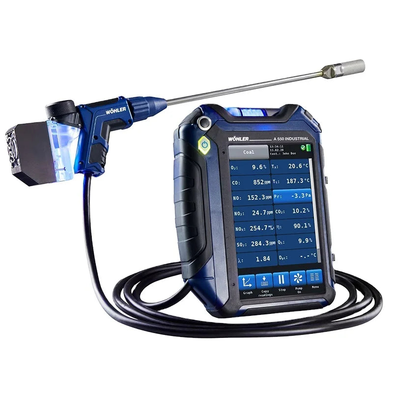 Wohler A550 INDUSTRIAL - A 550 Industrial Combustion Analyzer (with O2/NO/COH/NO2/SO2)