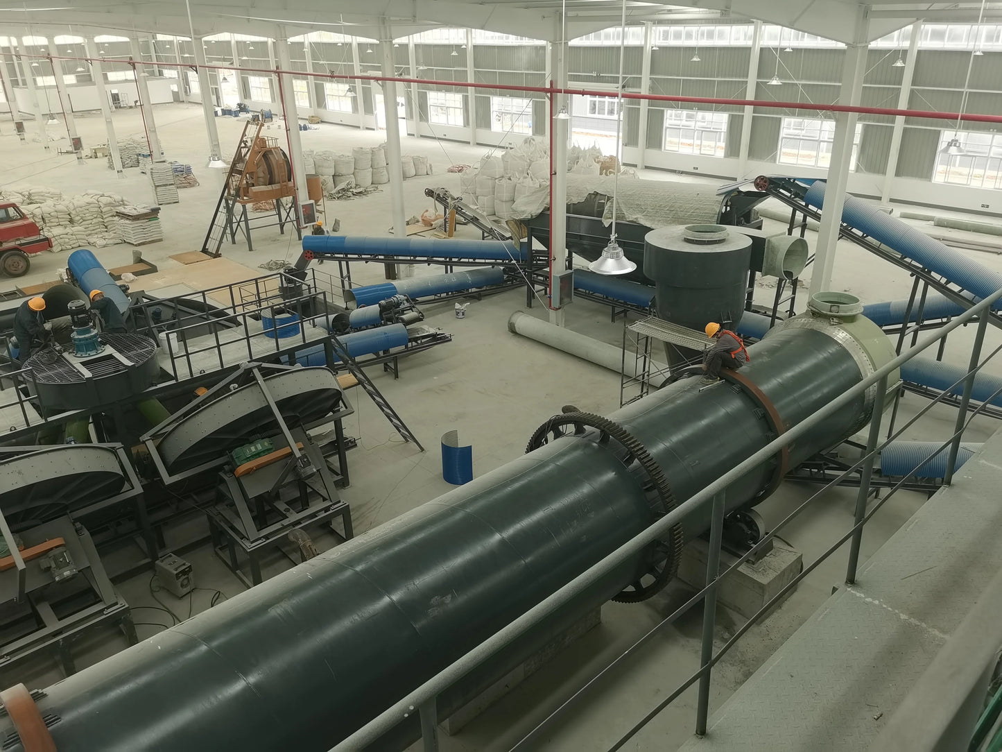 Chicken manure organic fertilizer production line animal manure organic fertilizer production line